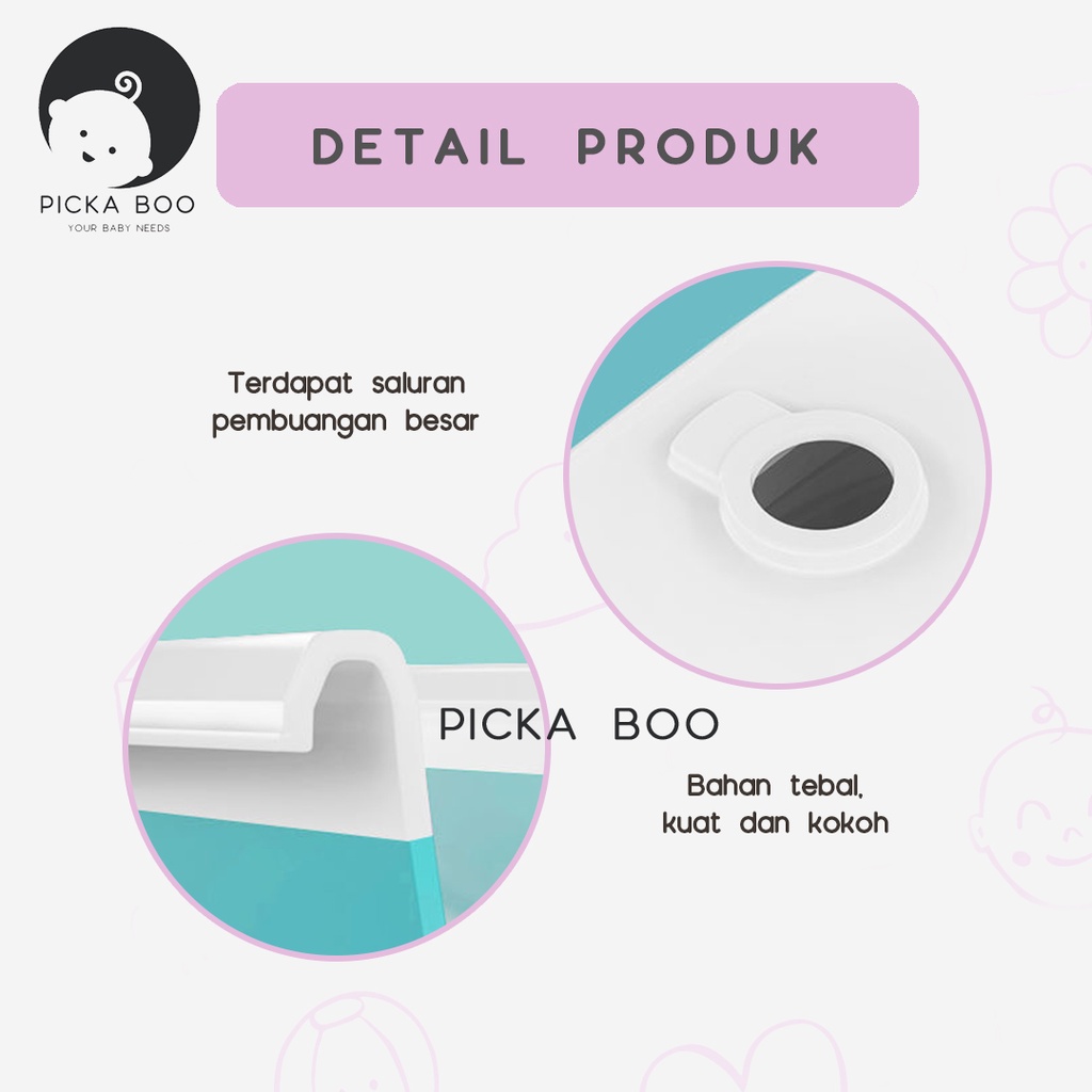 PICKA BOO Foldable Baby Bath Tub Tempat Mandi Bayi Dapat Dilipat