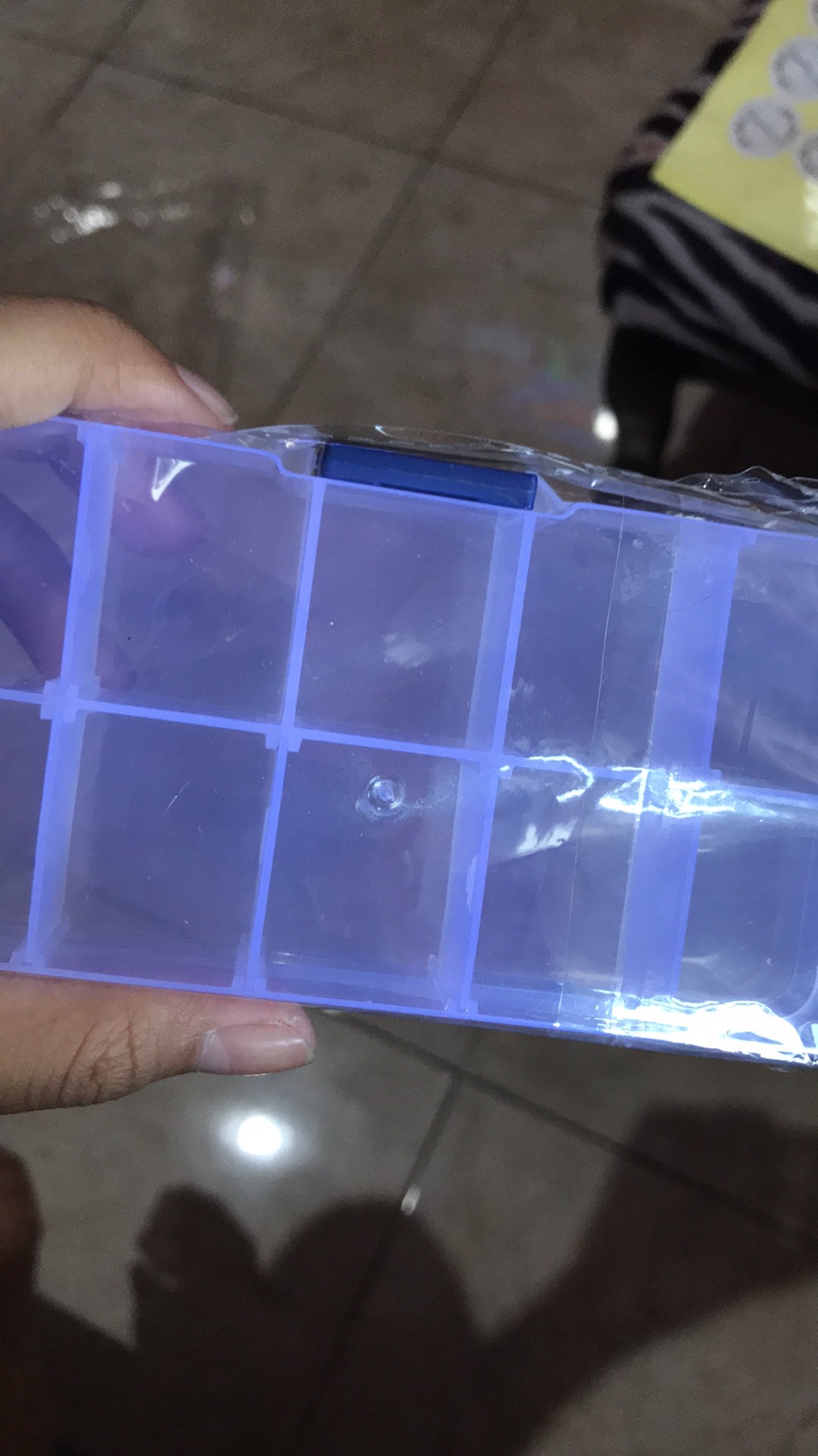 Kotak Tempat Obat , Kancing , Mote, Manik 10 Sekat / Medicine Box