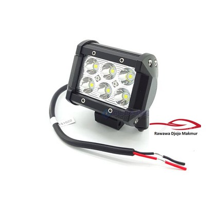 Lampu Tembak Sorot LED Cree 18W 6 Mata LED Spot Light Work Light mobil motor 2 BARIS