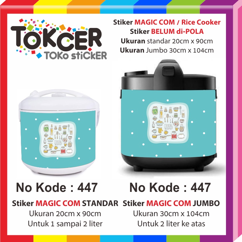 STIKER Magic COM/ Rice COOKER Motif COOKING Master