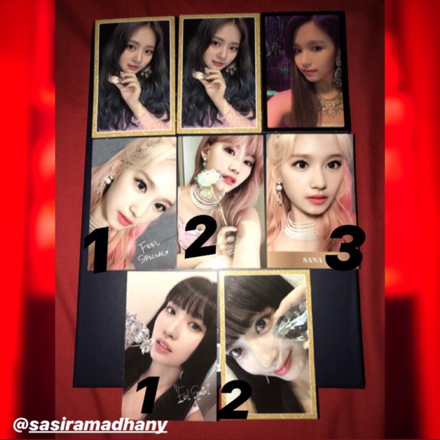 PHOTOCARD TWICE FEEL SPECIAL (TZUYU, MINA, SANA, MOMO)