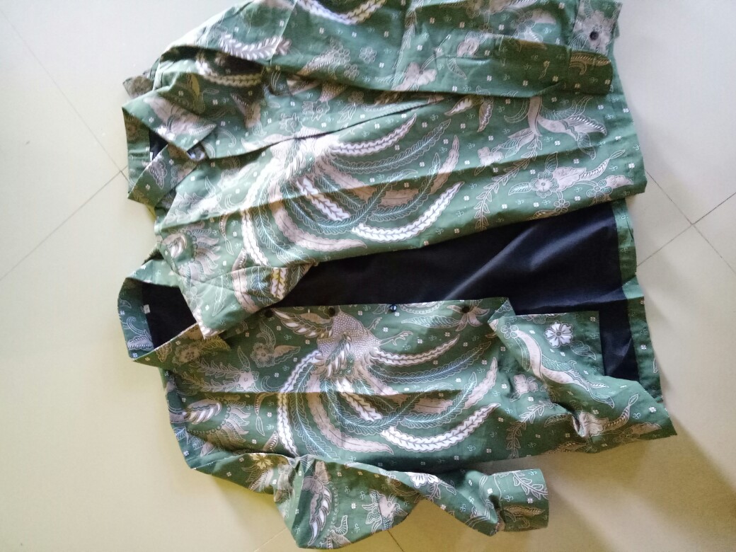 Ukel Hijau Kemeja Batik Pria Kekinian Furing Halus Dan Adem Asli Solo