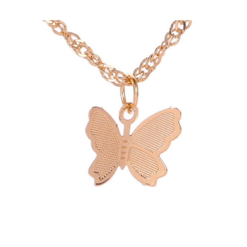 LMB READY KOREAN BUTTERFLY NECKLACE KALUNG IMPOR