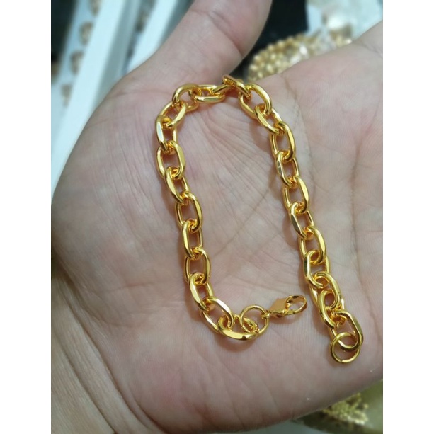 K-50.Gelang tangan wanita xuping berlapis emas uk18cm.