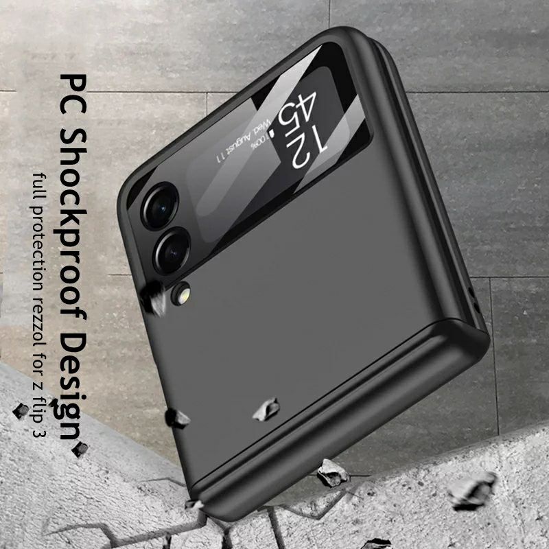 Case Samsung Galaxy Z Flip 3 4 5G Full Cover 360 Hinge Protection Original GKK