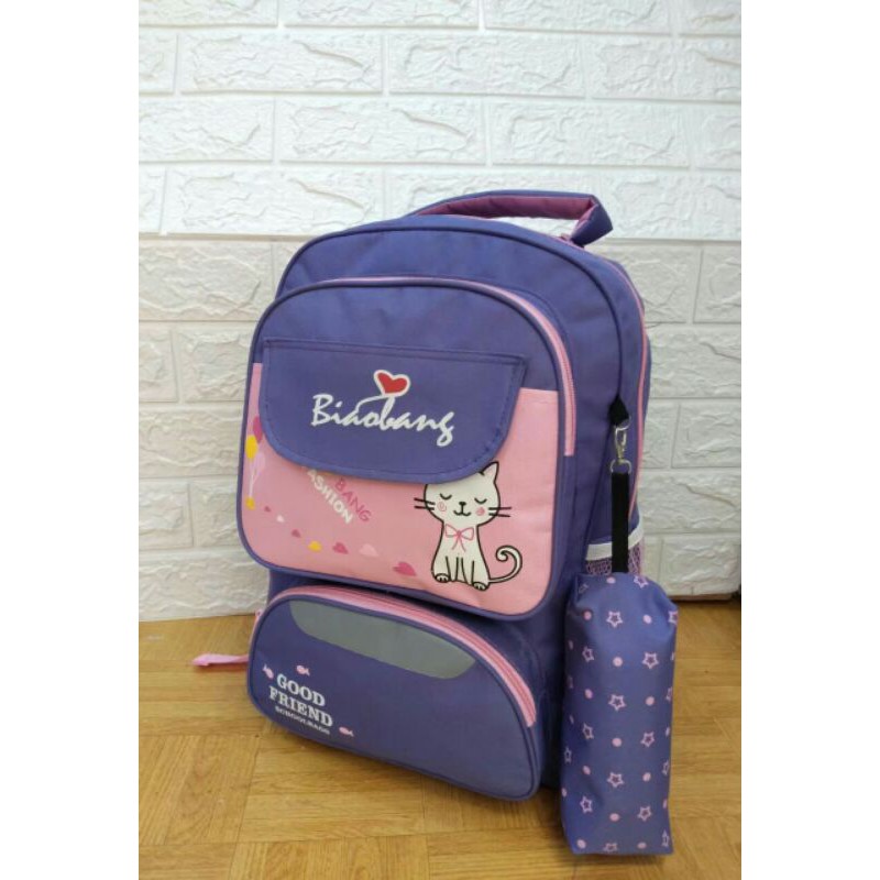 Tas Anak Ransel Anak Perempuan Tas Sekolah Sd Cat Love