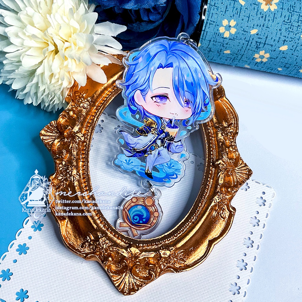 Genshin Impact Keychain & Sticker - Kamisato Ayato