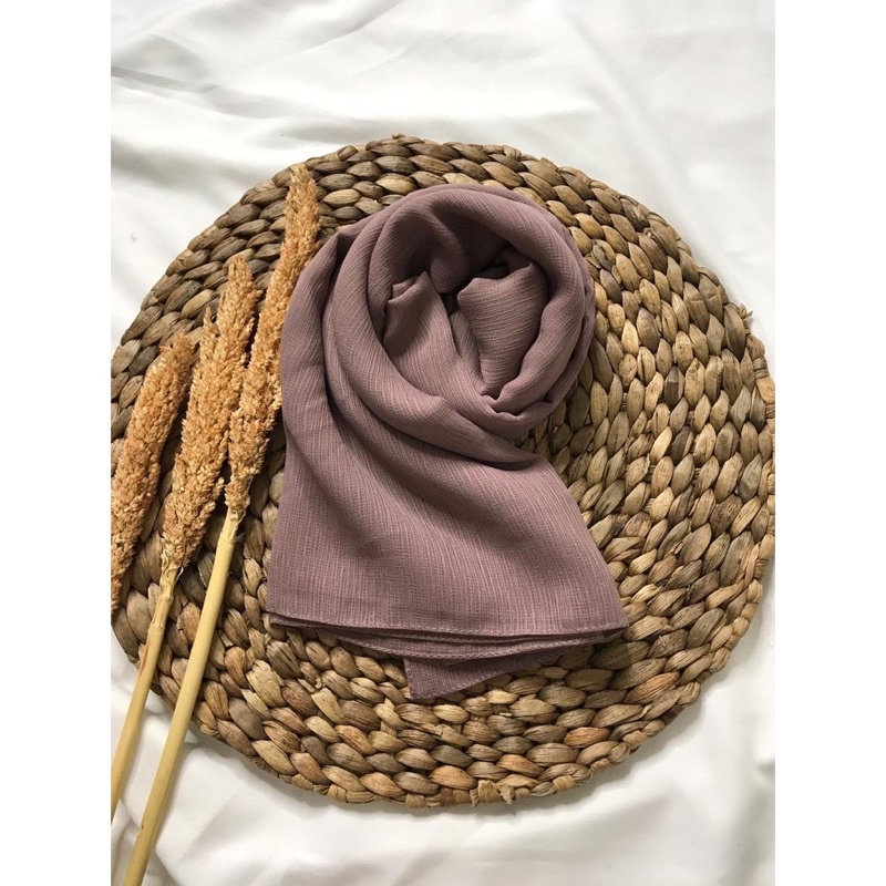Jilbab segi empat Cornskin Premium Jahit Tepi/ Jilbab Serat Jagung / CORNSKIN-Milo