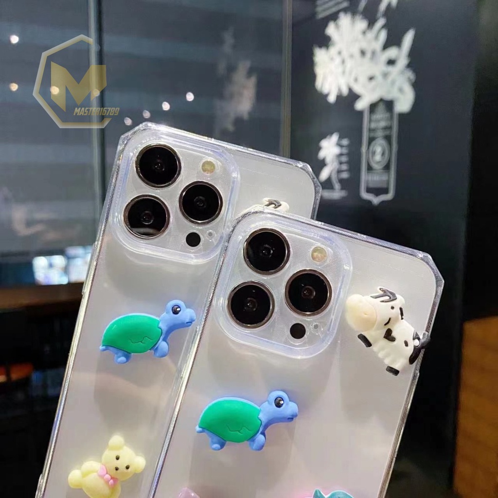 Y022 CLEAR CASE SOFTCASE CLEAR JELLY KARAKTER 3D CUTE REALME C1 C2 2 PRO 5 5I C3 C11 C12 C15 C25 NARZO 30A C17 7I C21 MA2469