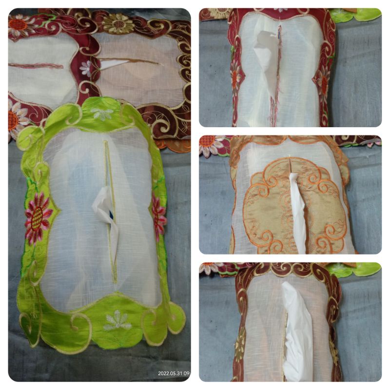 Sarung tisu bordir kaca