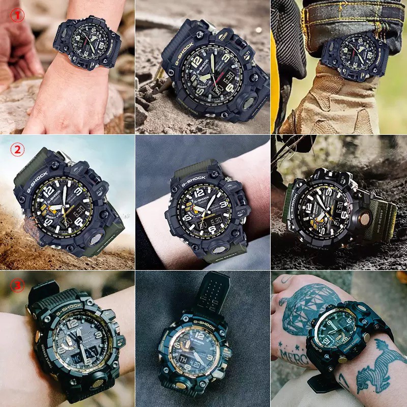 nyaman di tangan/ FREE BOX Jam Tangan Pria Casio G-Shock Army Creem Camouflage Rangeman 2019