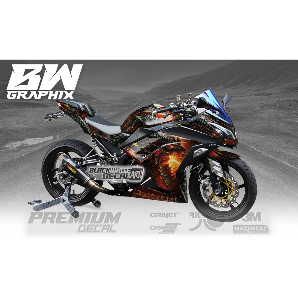 Decal / Dekal ZX 250FI / Ninja 250 FI DRAGON Stiker / sticker