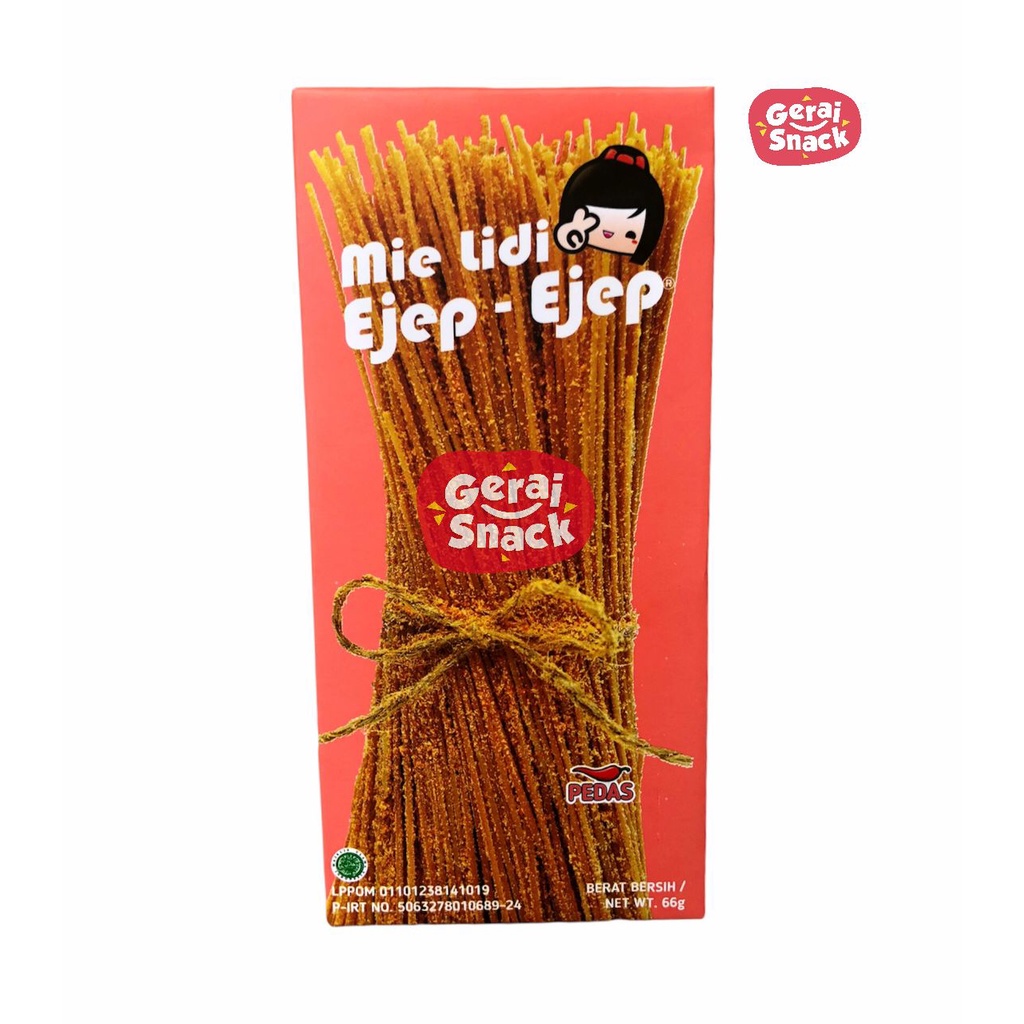 Mie lidi EJEP EJEP Mie Lidinya Lebih Renyah Bumbu Tebal Best Seller (66gr)