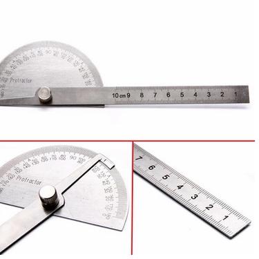 

TERLARIS BRANDS FESTIVAL Stainless Degree protractor / busur derajat / pengukur sudut / penggaris busur Alat Ukur Sudut buruan