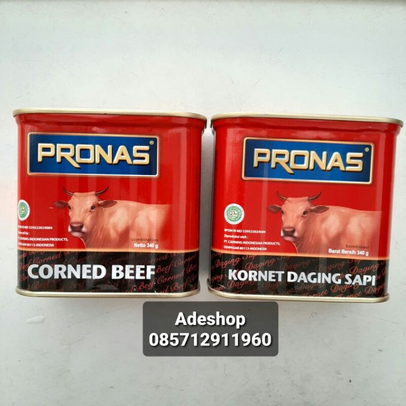 

kornet sapi corned beef pronas 340 gr