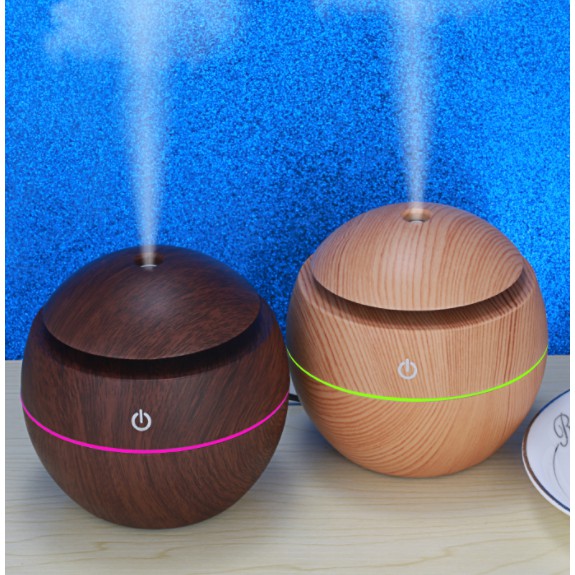 Taffware Aromatherapy Air Humidifier Desain Kayu - HUMI H41 - Yellow