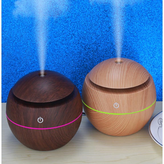 Taffware Aromatherapy Air Humidifier Desain Kayu - HUMI H41 - Yellow