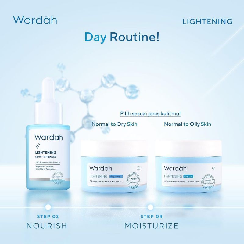 WARDAH LIGHTENING SERIES |SERUM AMPOULE | DAY CREAM| NIGHT CREAM | TONER |CLEANSING MILK|