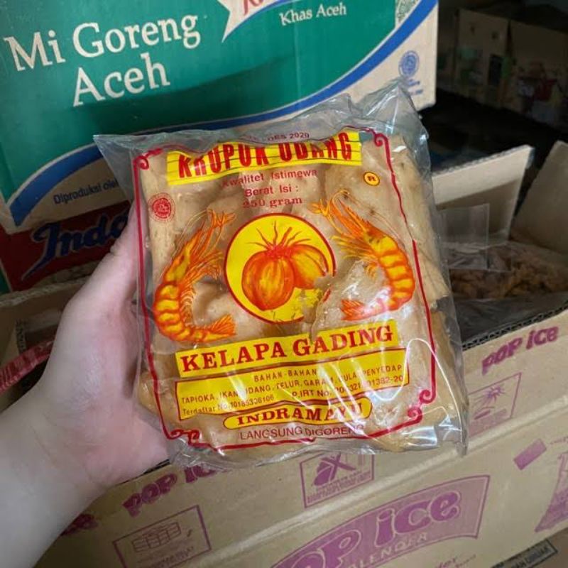 

kerupuk udang Indramayu kwalitas super TERMURAH (250gram)