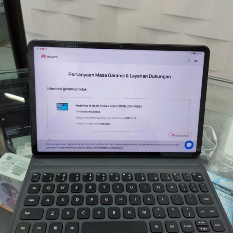 Huawei Matepad 11 6/128 second mulus fulset + keyboard