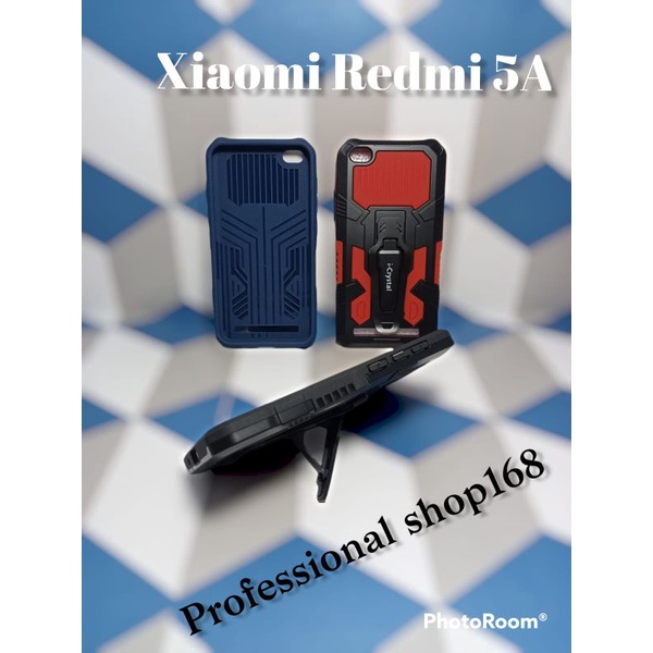PS - XIAOMI REDMI 5A CASE ROBOT CASE I-CRYSTAL SERIES STANDING HARDCASE KLIP CASE COVER CASING HP