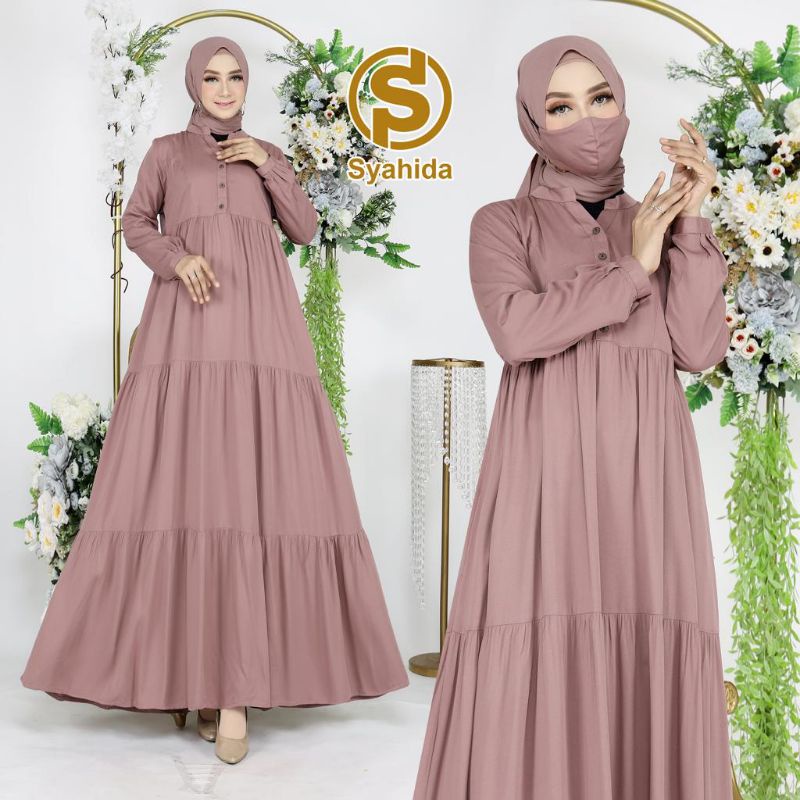Gamis Dress Wanita Perempuan by Syahida
