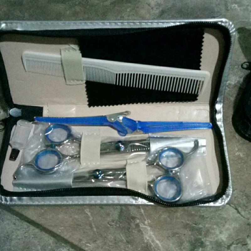 Peralatan Set gunting Rambut Lengkap barbershop Salon Profesional