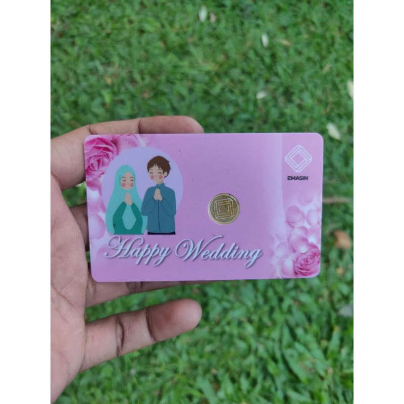 Logam mulia emas 24k 0.5 gr gift series wedding