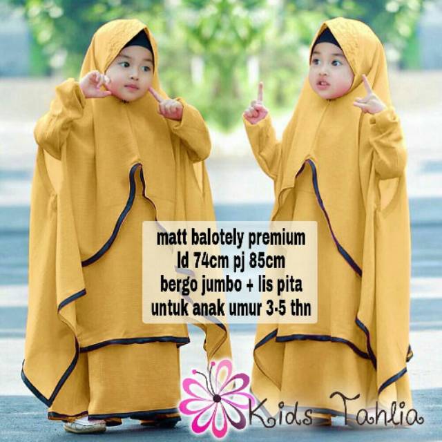 TAHLIA BERGO KID gamis anak