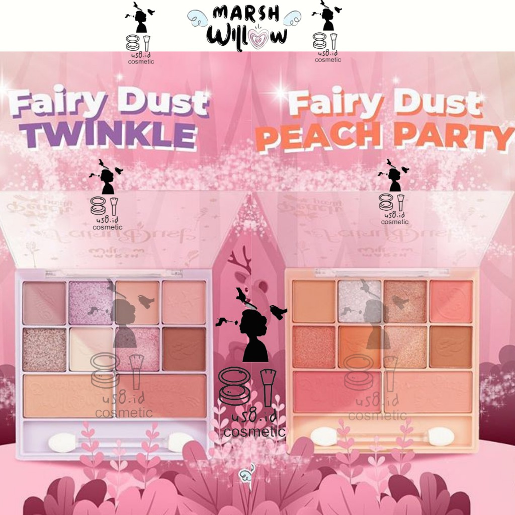 MARSHWILLOW Fairy Dust Face Kit Palette Eyeshadow Blush On (✔️BPOM) || Marshwillow Pretty Me Eye Pallette - Eyeshadow