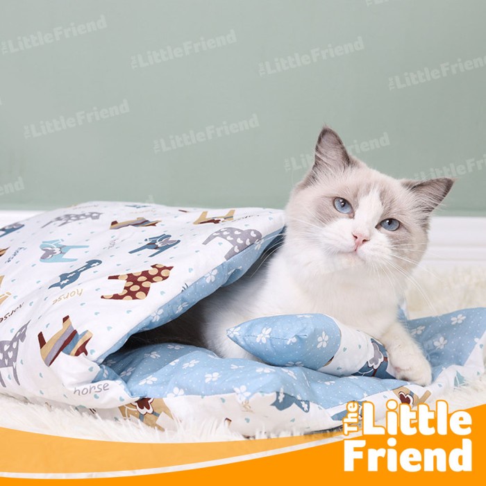 Tempat Tidur Kasur Hangat Kucing Anjing Hewan Japanese Style Cover Bed