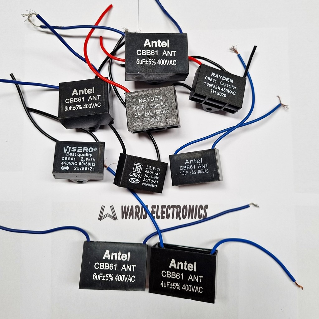 kapasitor kotak 1uF 1,2uF 1,5uF 2uF 2,5uF 3uF 4uF 5uF 6uF Capacitor