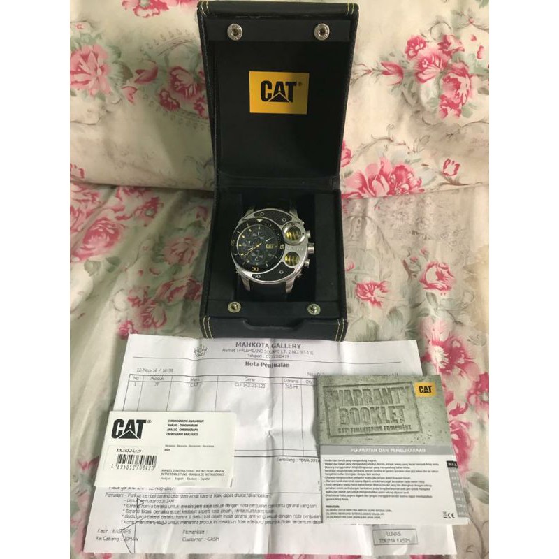 Pl Jam Tangan Pria Cat Limited Edition Warna Hitam Shopee Indonesia