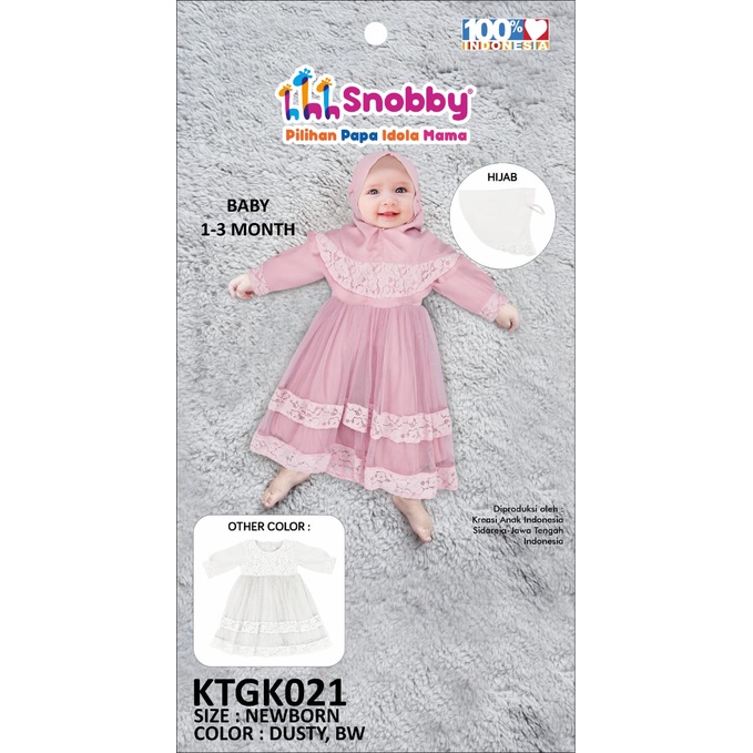 Snobby Dress/Gamis Pesta Baby+Jilbab