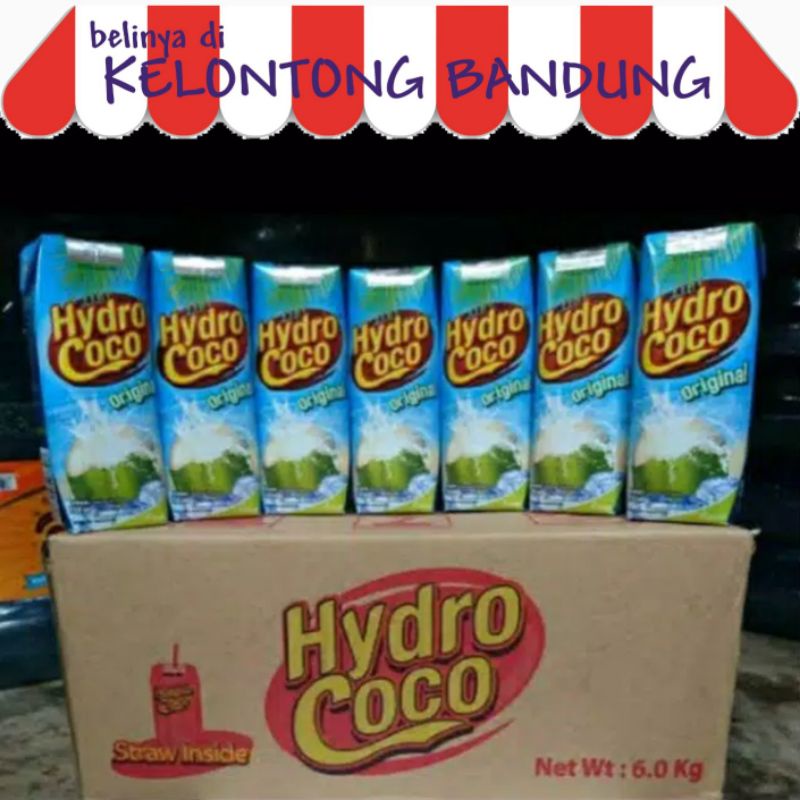 

Hydrococo Original 250 ml Air Kelapa Asli dus box karton