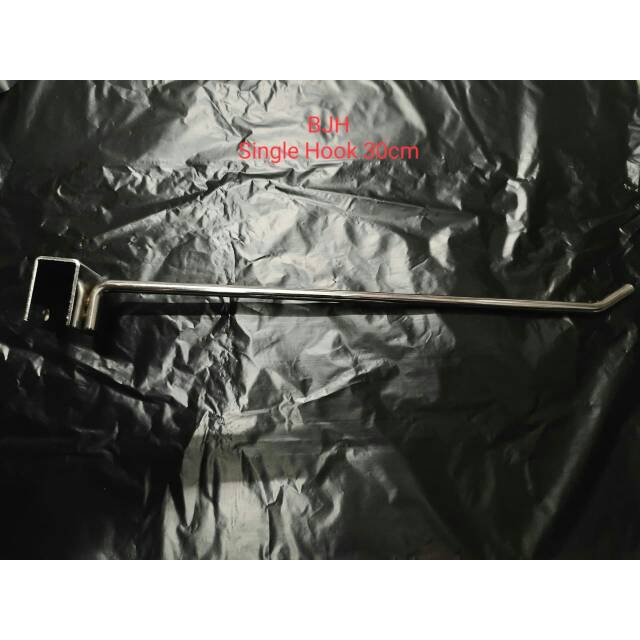 CANTOLAN DISPLAY /CANTOLAN PIPA KOTAK . AKSESORIS CANTOLAN HOLO PIPA KOTAK / SINGLE HOOK KOTAK  30 CM HARGA PER 1 BH