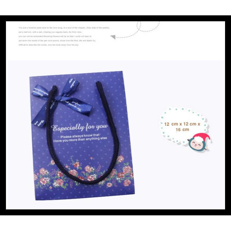 

Kantong Kota Biru Pita , Kantong Hadiah Souvenir , Gift Paper Bag