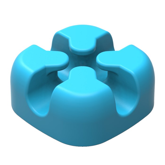 ORICO Desktop Cable Management Cross-shaped Silicone Cable Clip - CBSX - Hitam