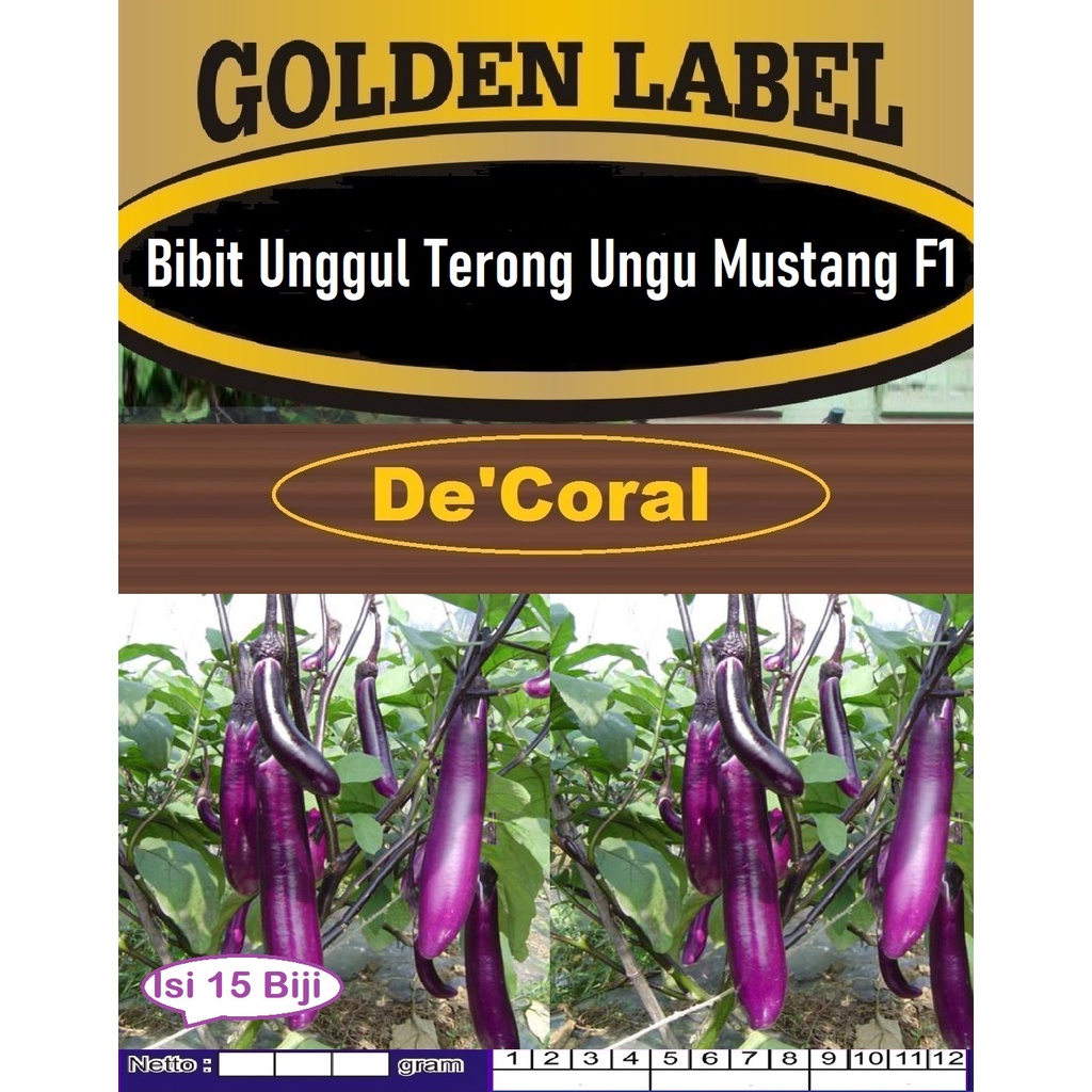 Bibit Unggul Terong ungu Mustang F1|Benih Terong Ungu|Terong Mustang