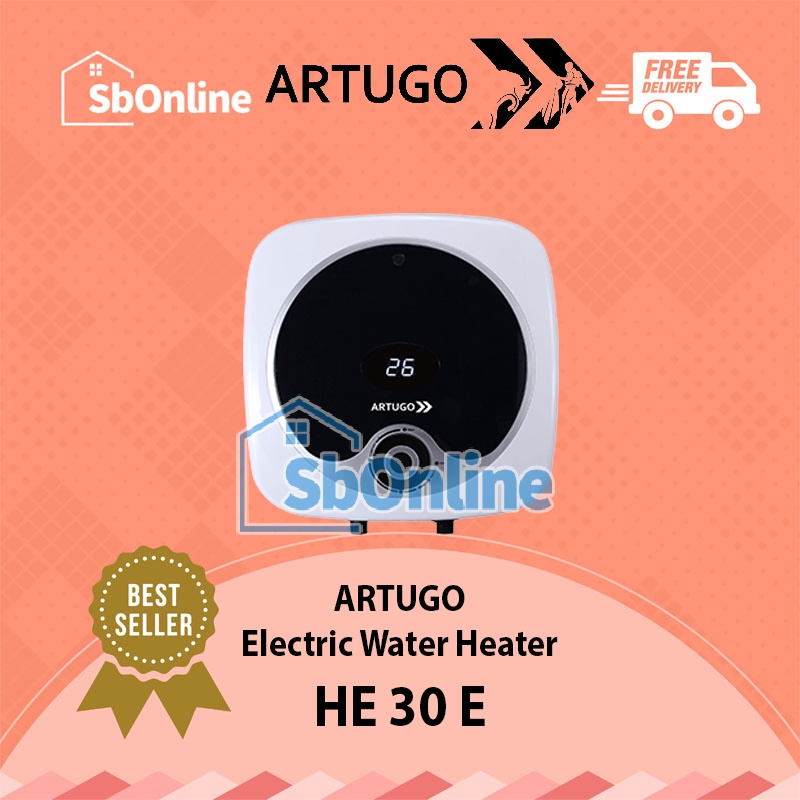 ARTUGO Electric Water Heater Digital Display 30 Liter - HE 30 E