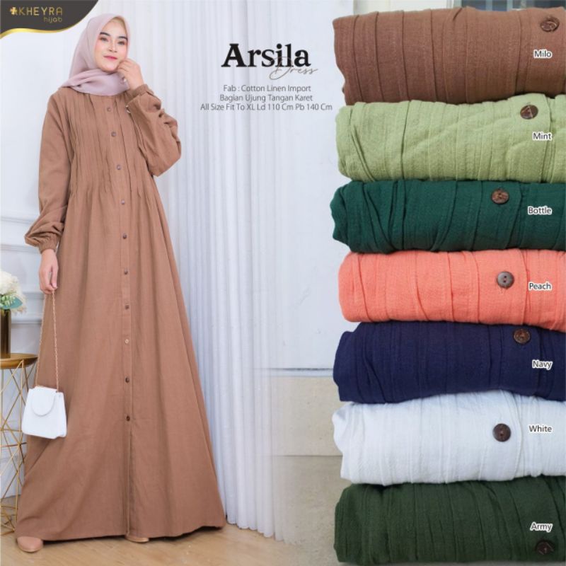 ARSILA DESS//DRESS WANITA//DRESS MUSLIM//DRESS DAILY//GAMIS WANITA//GAMIS MUSLIM//GAMIS DAILY ORI BY