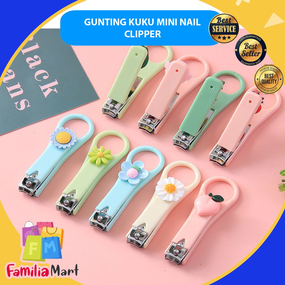 GUNTING KUKU MINI WARNA PASTEL LUCU NAIL CLIPPER