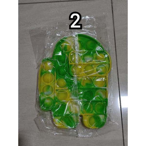 push pop it murah fidget toy rainbow mainan anak bubble sensory toys stress reliever Bubble Sensory-Among 2