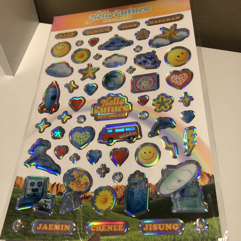 NCT DREAM MD Hello Future Hologram Epoxy Sticker ONLY