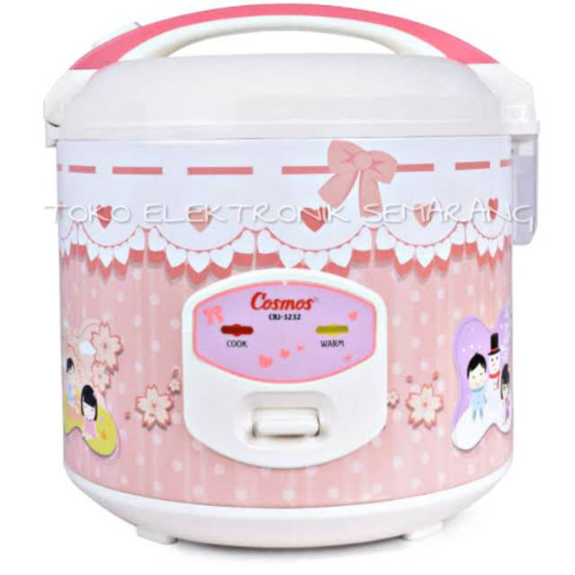 MAGIC COM RICECOOKER 3 IN 1TEFLON ANTI LENGKET COSMOS 3232 PENANAK MENGUKUS MENGHANGATKAN