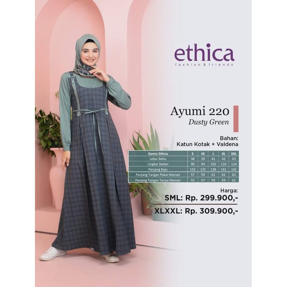 ETHICA AYUMI 220 DUSTY GREEN~SA'ADAH COLLECTION