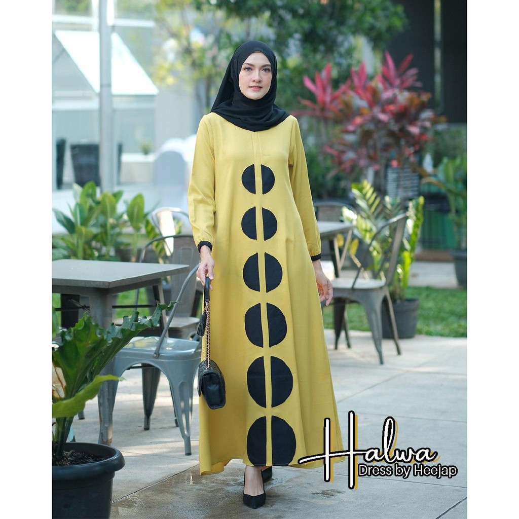 Gamis/Dress HALWA Zara Crepe | Heejap.id