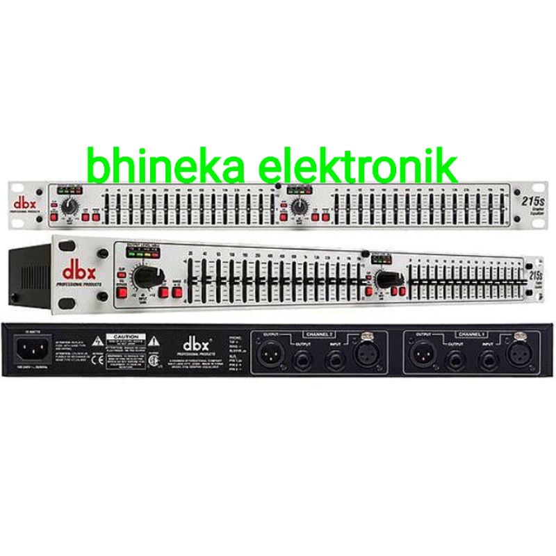 EQ equalizer dbx 215 s / 215s 2x15 channel silver