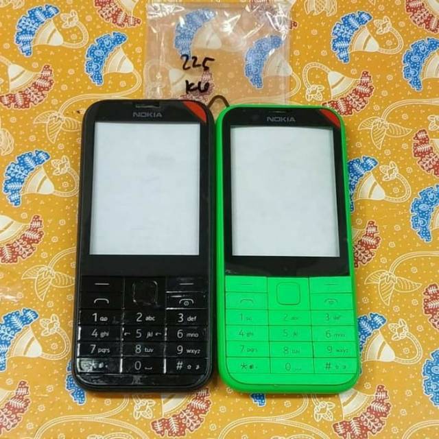 Casing Nokia 225 / RM-1011 / RM1011 / NOKIA ASHA 225 FULLSET dan DEPAN BELAKANG Mantap murah meriah