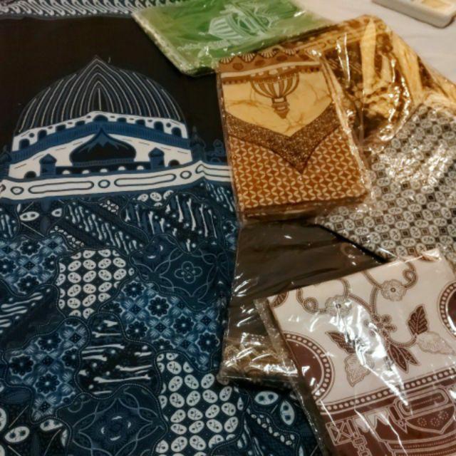 Sajadah Batik Anak / Tanggung (40cm X 60cm) Motif Masjid Lapis Blacu
